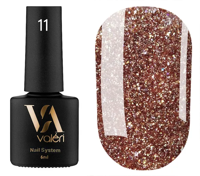 VALERI Flash Gel Polish Гель-лак світловідбивний 6 мл №011